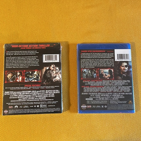 Escape from LA/NY blu- ray bundle. Movies - Picture 2 of 2